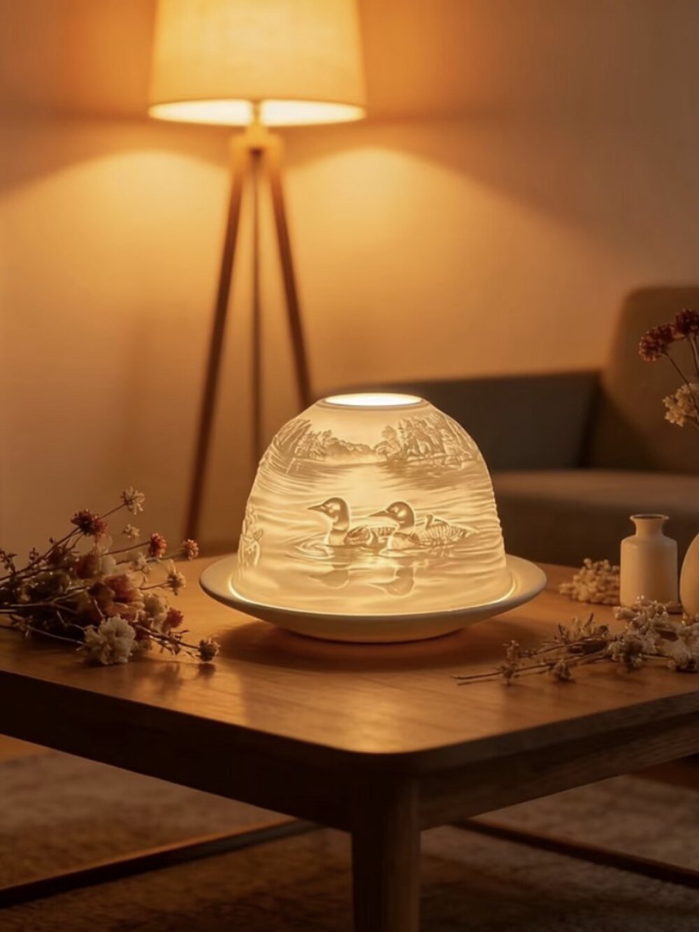 Ducks Fairy Lamp Lithophane - Picture 2 of 6